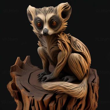 3D model Lepilemur grewcockorum (STL)